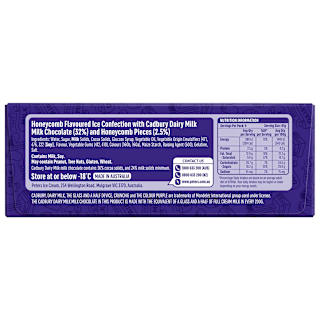 Cadbury Dairy Milk Crunchie Ice Cream Bars