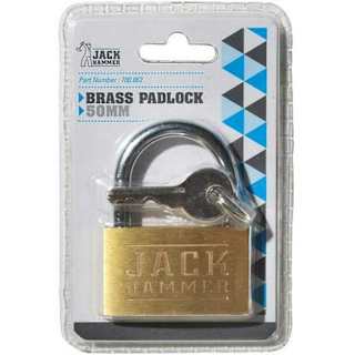 Jack Hammer Brass Padlock 50mm