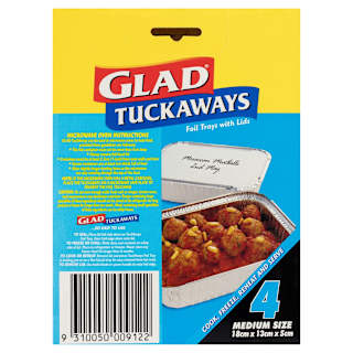 Glad TuckAways Foil Trays with Lids Medium