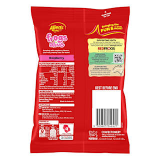 Allen's Frogs Alive Lollies Bag