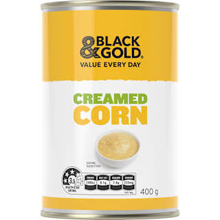 Black & Gold Creamed Corn