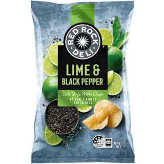 Red Rock Deli Lime & Black Pepper Potato Chips