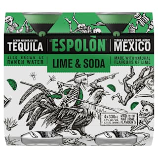 Espolon Tequila Lime & Soda Can 330mL 