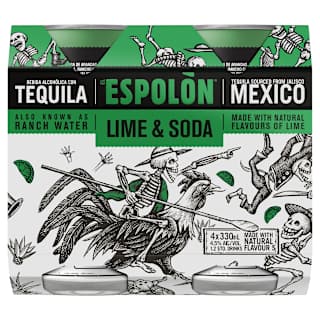 Espolon Tequila Lime & Soda Can 330mL 