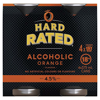 Hard Rated Orange Can 375mL 