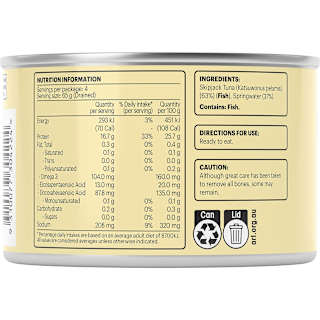 Black & Gold Tuna Chunks In Springwater