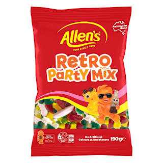 Allen's Retro Party Mix Lollies Bag