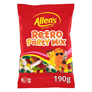 Allen's Retro Party Mix Lollies Bag
