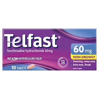 Telfast Allergy Medication 60Mg Tablets