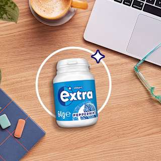 Extra Peppermint Chewing Gum Sugar Free Bottle