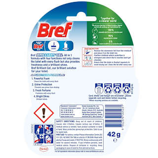 Bref Brilliant Gel Arctic Ocean Rim Block Toilet Cleaner