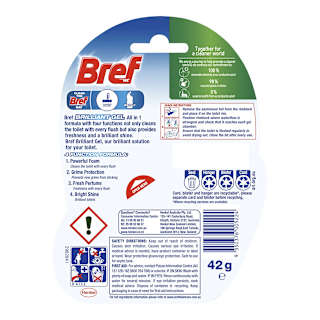 Bref Brilliant Gel Spring Rain Rim Block Toilet Cleaner