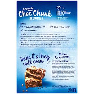 White Wings Chocolate Chunk Brownies