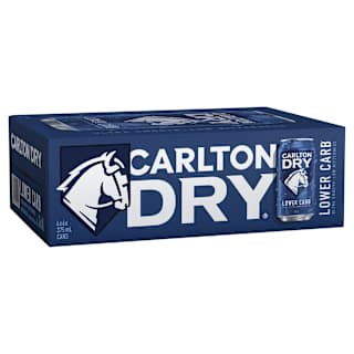 Carlton Dry Cans 375mL