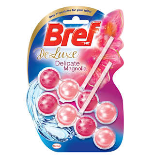 Bref Deluxe Delicate Magnolia Rim Block Toilet Cleaner