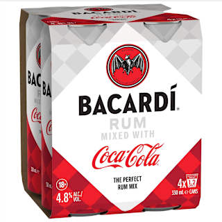 Barcardi Rum & Coca-Cola Can 330mL 