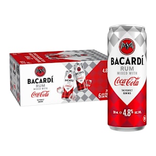 Barcardi Rum & Coca-Cola Can 330mL 