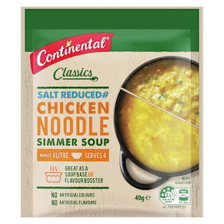 Continental Simmer Soup Chicken Noodle Salt Reduced