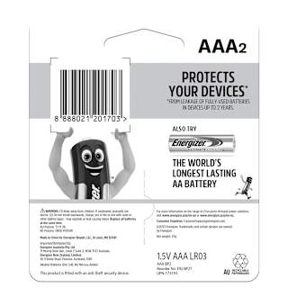 Energizer Max AAA E92 Battery