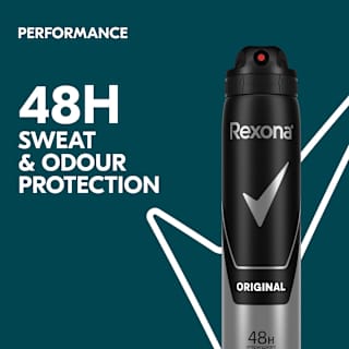 Rexona Men Antiperspirant Aerosol Deodorant Original with Antibacterial Protection