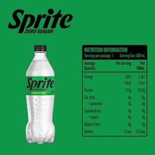 Sprite Zero Sugar Lemonade Soft Drink