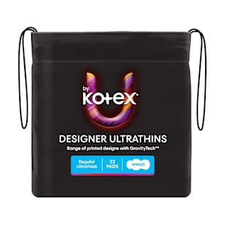 U By Kotex Regular Designer Series Ultrathins With Wings