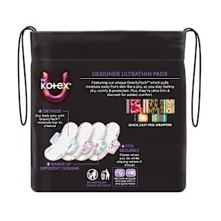 U By Kotex Regular Designer Series Ultrathins With Wings