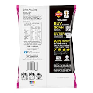 Smith's Crinkle Cut Potato Chips Salt & Vinegar