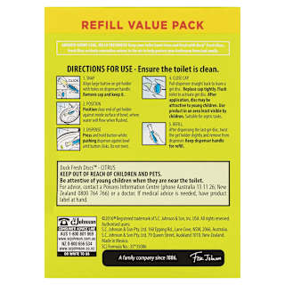 Duck Toilet Fresh Disc Citrus Refill
