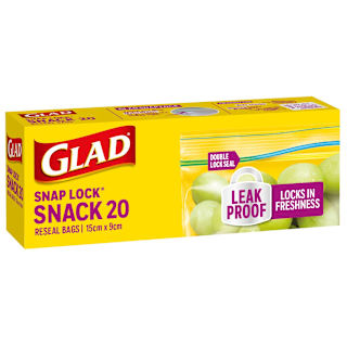 Glad Snaplock Snack Resealable Bags