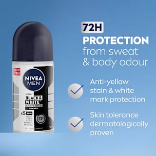 NIVEA Men Invisible for Black and White Original Anti-Perspirant Roll-On
