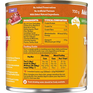 Pedigree Wet Dog Food with 5 Kinds of Meat Loaf Can