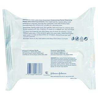 Johnson's Face Care Daily Essentials Dry Skin 25 Wipes