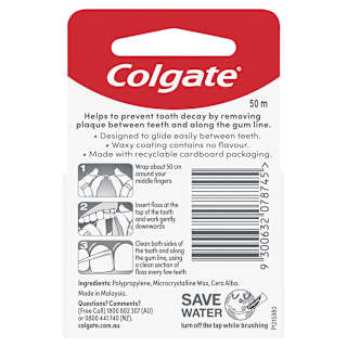 Colgate Dental Ribbon Waxed 50m
