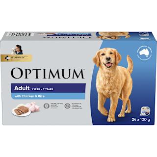 Optimum Adult Dog Chicken & Rice Wet Dog Food