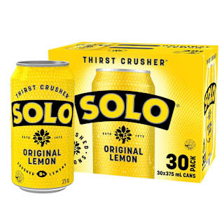 Schweppes Solo Thirst Crusher Original Lemon Multipack Cans