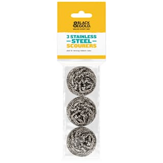 Black & Gold Scourer Stainless Steel
