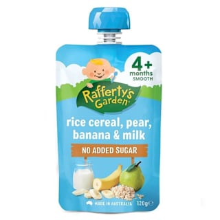 Rafferty's Garden Rice Cereal Pear Banana & Milk