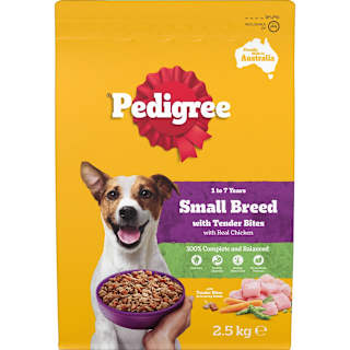 Pedigree Small Breed Adult with Real Chicken Dry Dog Food 2.5kg