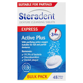 Steradent Active Plus Denture Cleansing Tablets