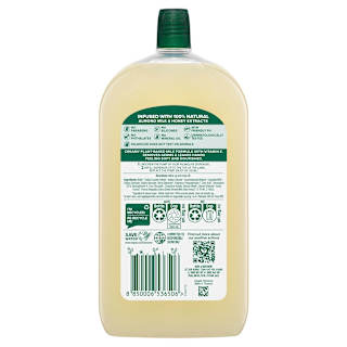 Palmolive Naturals Liquid Hand Wash Soap Milk & Honey with Moisturising Milk Refill & Save 0% Parabens Recyclable