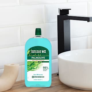 Palmolive Antibacterial Liquid Hand Wash Soap Sea Minerals Refill & Save