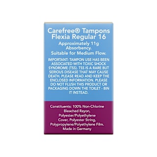 Carefree Tampons Flexia Regular
