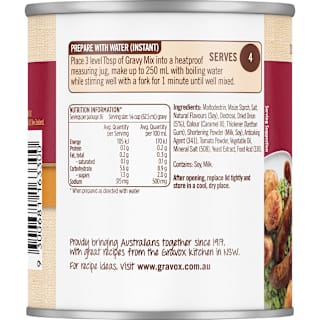 Gravox Gravy Brown Onion Mix Tin