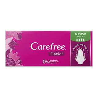 Carefree Flexia Super Tampons with Wings