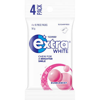 Extra White Bubblemint Chewing Gum Sugar Free