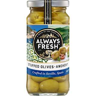 Always Fresh Olives Anchovy Stuffed