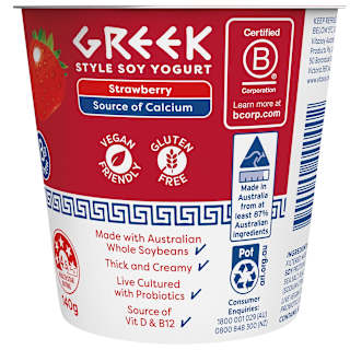 Vitasoy Greek Soy Yogurt Strawberry