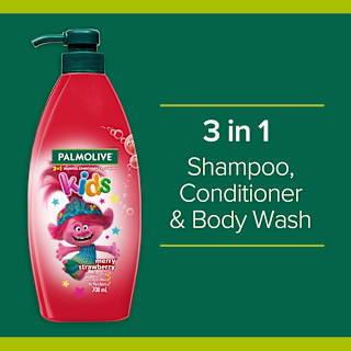 Palmolive Kids 3 In 1 Bodywash Shampoo & Conditioner Strawberry