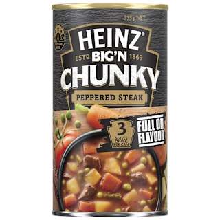 Heinz Big N Chunky Canned Soup Peppered Steak